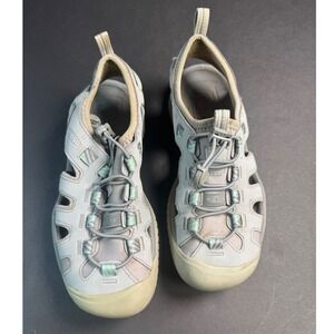 KEEN Womens Clearwater CNX Gray Aqua Step Water Sandals Size 7.5 Hiking Shoes